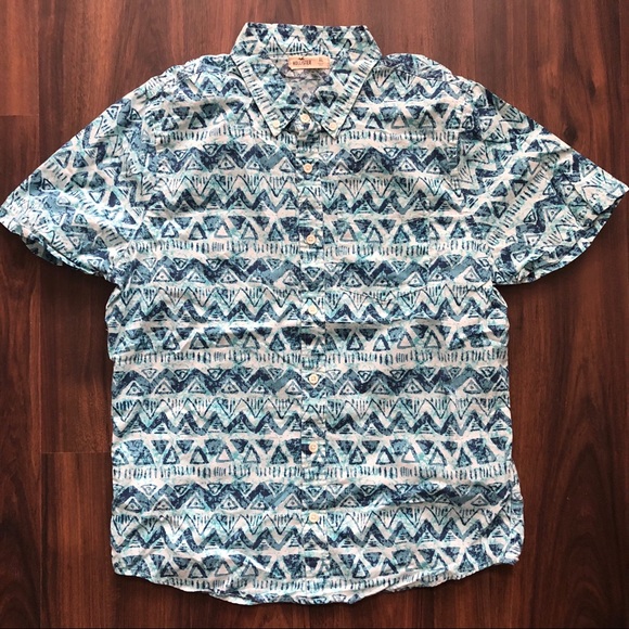 Hollister All-Over Print Top sz XL - Picture 1 of 2